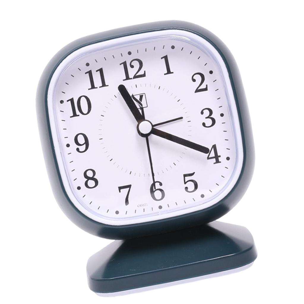 Quiet Movement Kids' Alarm Clock with Arabic Numerals Modern Minimalists Battery Operated Table Clock for Student Gift