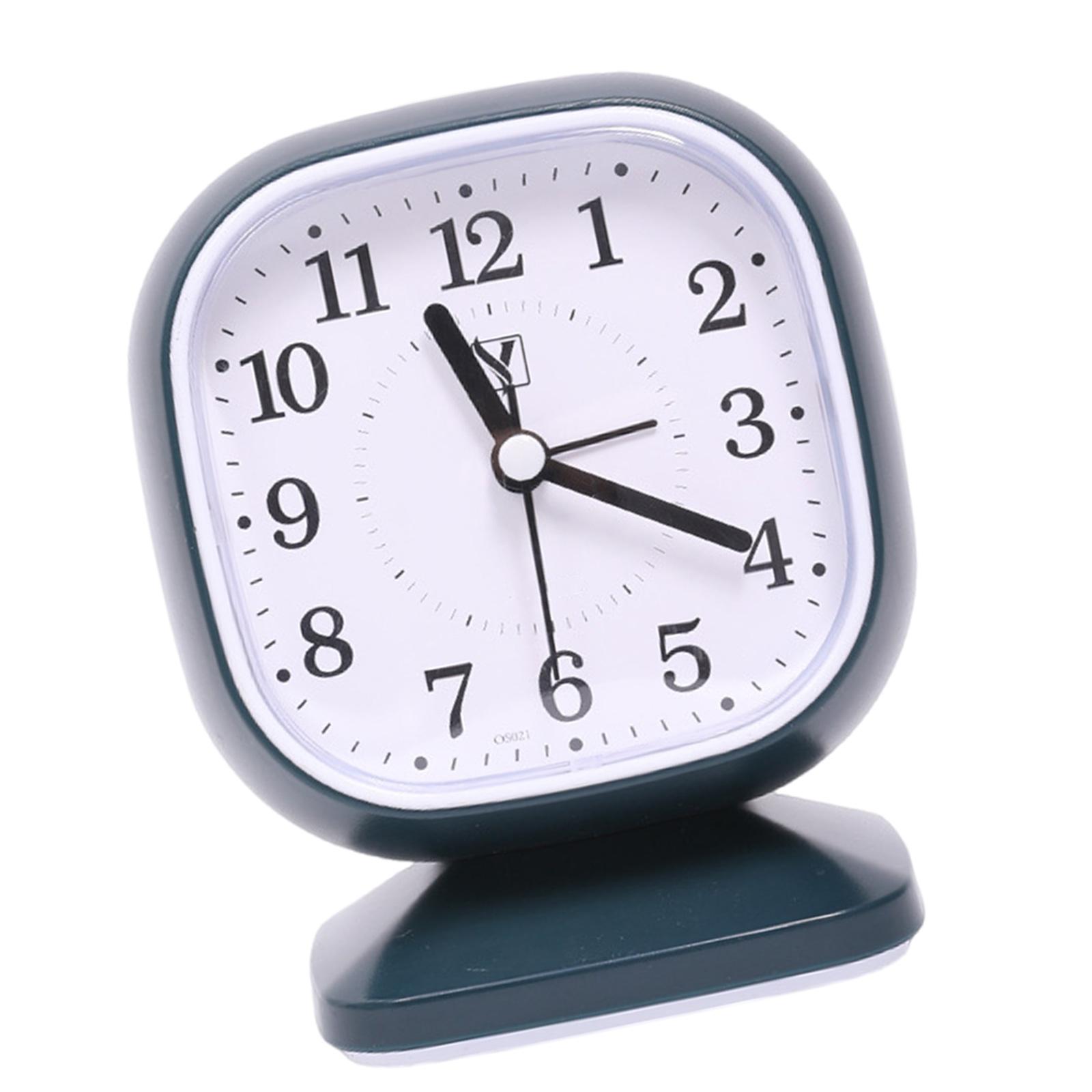 

Детский будильник с тихим механизмом, с арабскими цифрами, современный минималистичный настольный часы на батарейках для подарка студенту E
