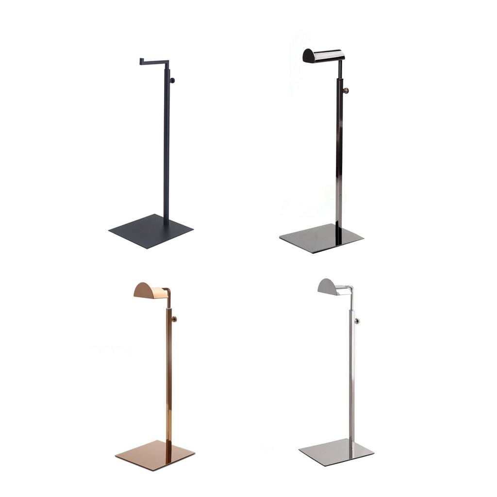 Stojan na kabelky Nerezová ocel Výškově nastavitelný Jeden háček Kovový držák na peněženky Stojan Typ 4