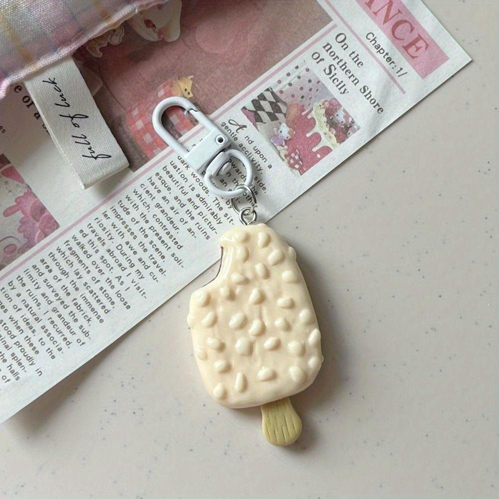 

Брелок в виде сумки с шоколадным мороженым Брелок в виде автомобиля Брелки-подвески Моделирование Брелок в виде еды Ювелирные изделия Аксессуары Брелок из смолы Пара бежевый