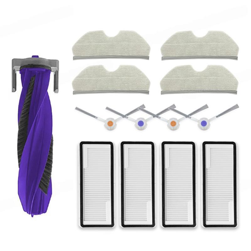 

A65T-Main Roller Brush Side Brush HEPA Filter Mop Pad Accessories For Narwal Freo X Plus Robot Vacuum Cleaner
