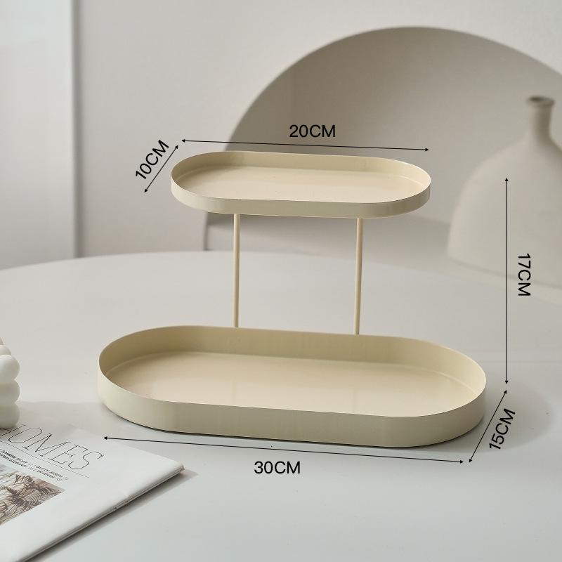 Cosmetics Storage Box Aroma Diffuser Tray: Key, Perfume, and Iron Rack for Dressing Table, Entrance, or Washstand