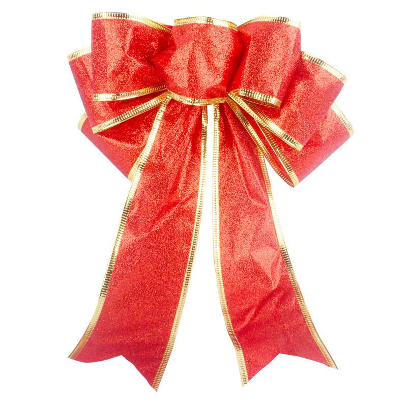 Christmas Stunning 20cm Bow Decorative Ornaments In Elegant Colors Perfect For Festive Cheer