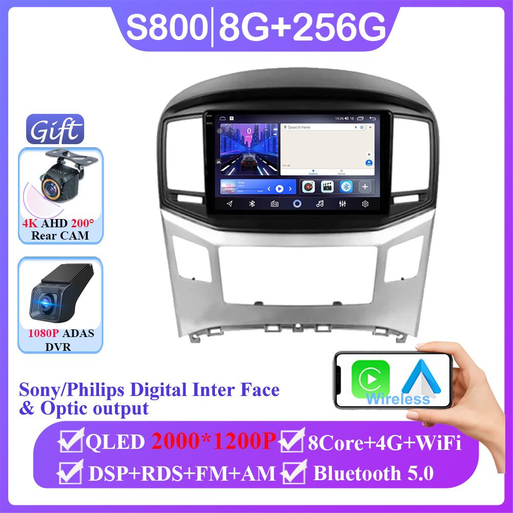 Android 14 For Hyundai H1 II 2 TQ 2015 - 2021 Stereo WIFI Navigation Multimedia GPS Screen Autoradio Head Unit Carplay 2 Din DVD