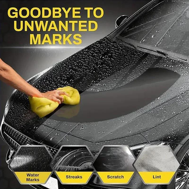 Super Absorbent Towel Auto Care Suede Chamois Towels Car Cleaning Towel Wash Cloth Car Wash Brush Cleaning Random Color