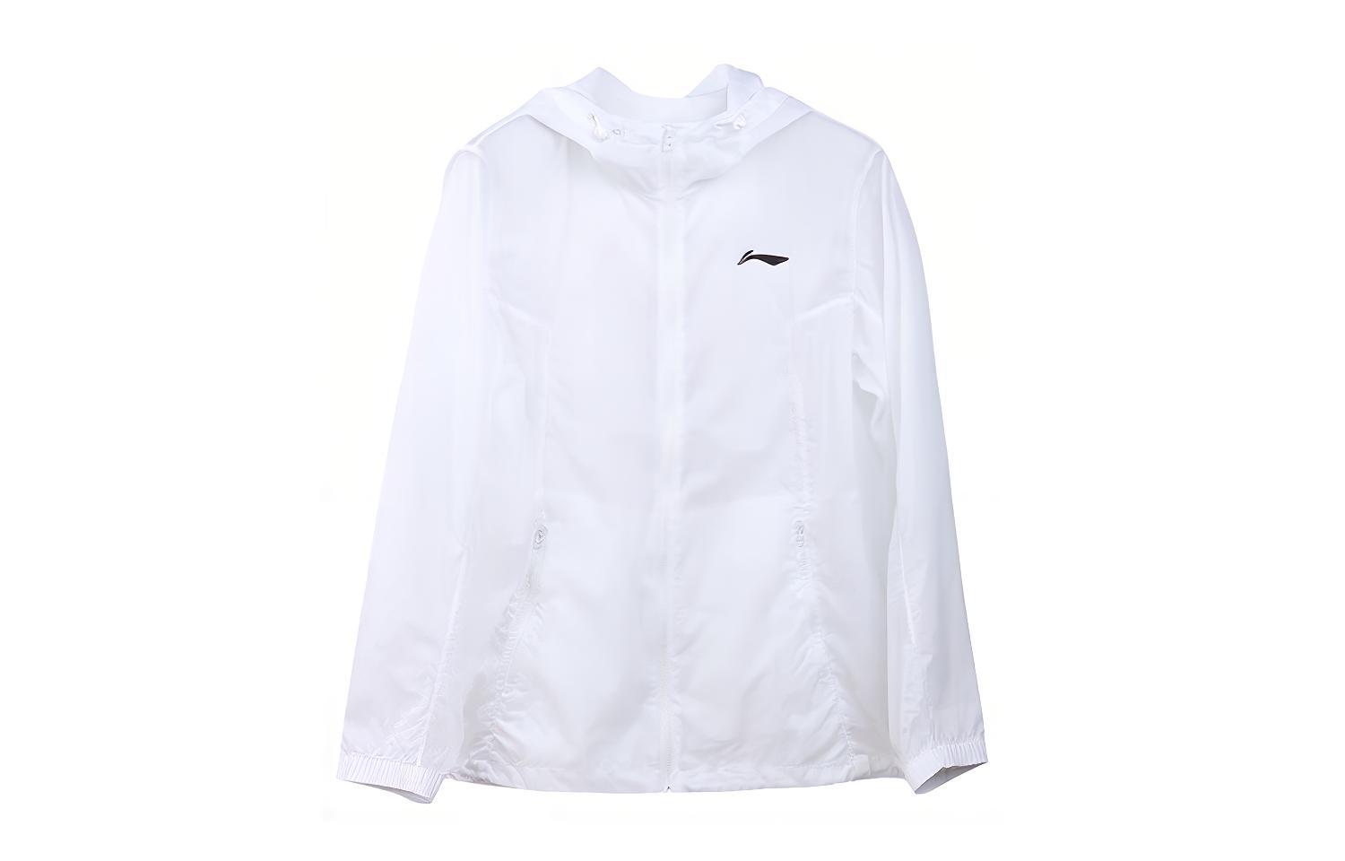 Li Ning Super Light Sun Protection Clothing Unisex White YFDT065-1 S