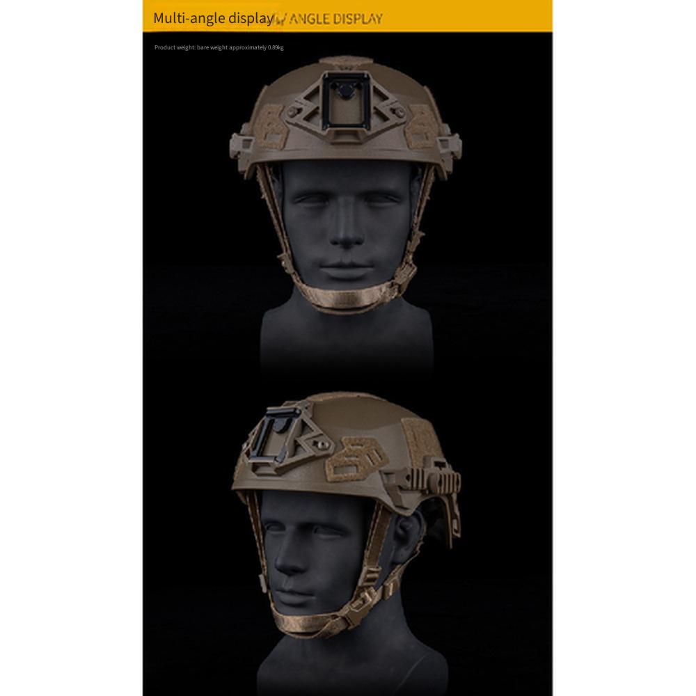 Wendy 3.0 Tactical Helmet Simple Version Geometric Sandblasted Thick Shell with Rail System for Airsoft Wargame CS Game