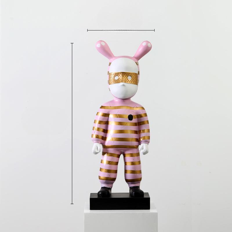 

Anime Dolls Floor-standing Ornaments Large Creative Design Nordic Living Room Entrance Model Room Home Soft Decoration
