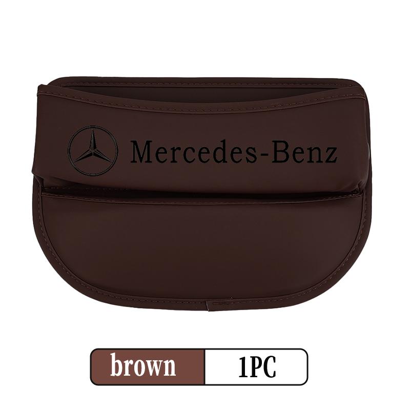 Wlfx3 For Benz Car Seat Gap Storage Box Leather Storage Pocket Keys Card Phone Holder Accessories CLS SLK Sport ML C200 C260 C300 W205