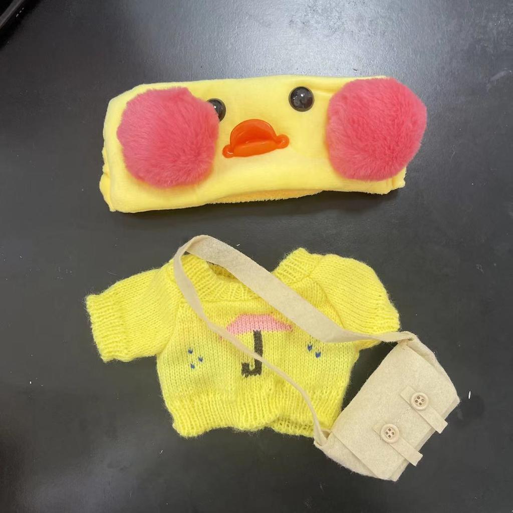Internet-famous Hyaluronic Acid Duck Clothing Accessories. Hyaluronic Acid Duck 30cm Hat Set With Accessories. Little Yellow Duck Accessories.