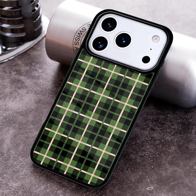 Schottisches Karomuster Warme Karomuster Handyhülle für iPhone 17,16e,15,14,13,12,11,Mini,Pro,MAX Weiche Silikonhülle