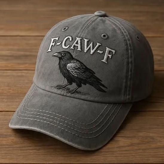 Amazon Popular Fashion 3D Digital Printing Baseball Cap F-Caw-F Crow Hat Crow Cap
