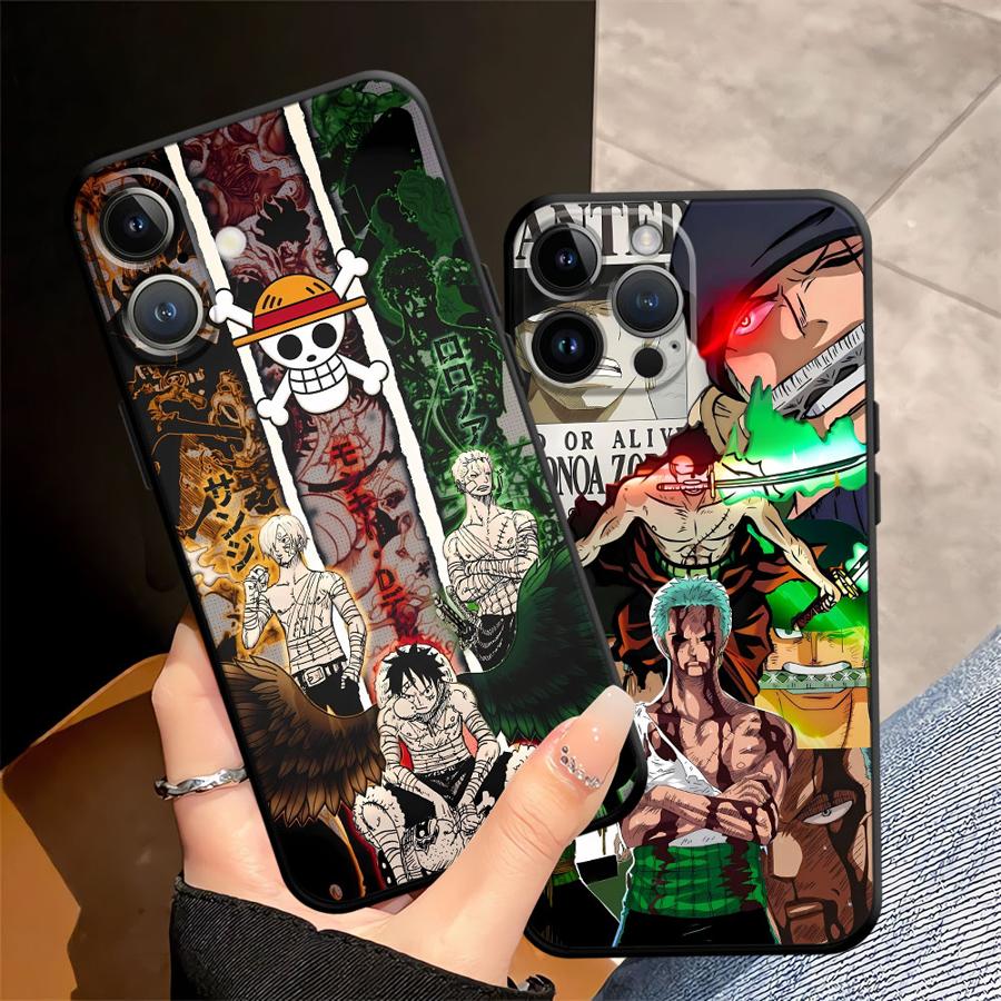 One Piece Zoro Luffy Portgas D Ace Funda Phone Cover Phone Case for Apple iPhone 14 17 Pro Max 15 Pro 7 8 16 13 Air 11 XR XS MAX