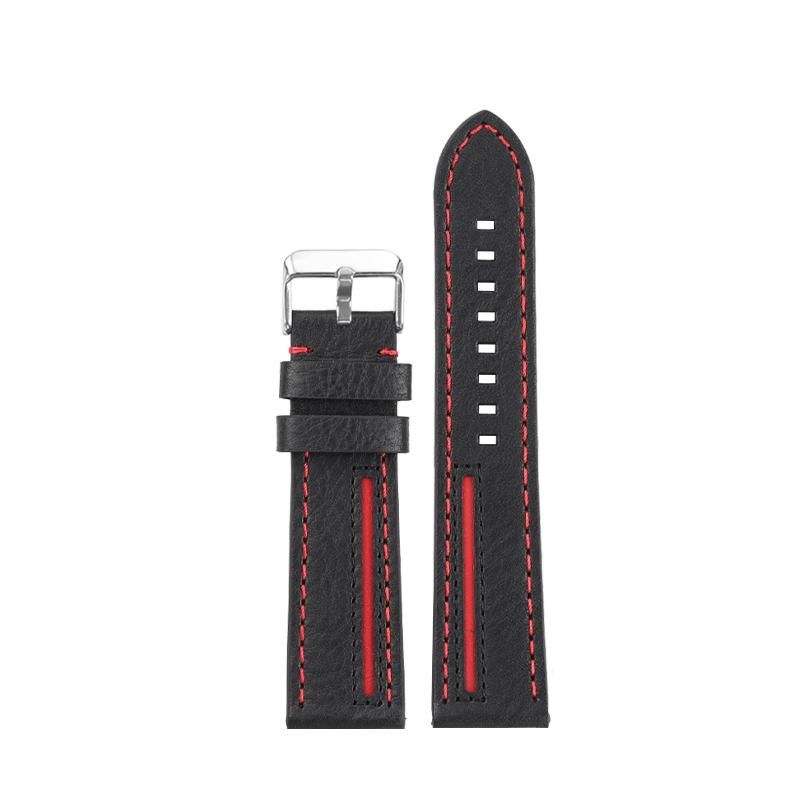 22mm Italian Leather Bracelet For Casio Edifice Heart of the Earth EFR-303CL Leather Watchband Efr-303d/l Watch Strap 22mm ECB-9