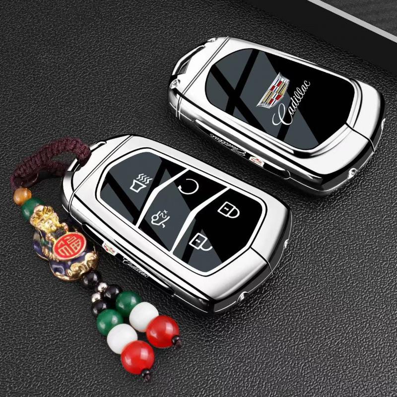 Cadillac Key Case: Compatible with XT5, CT4, CT5, GT4, XT4, IQ, CT6, and XT6 Models.