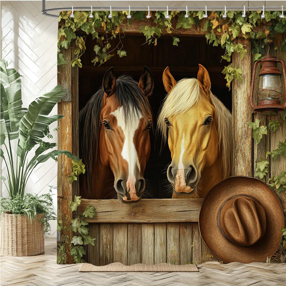 Forest Animal Pattern Shower Curtain Bath Curtain Printing Polyester fabric Bathroom Curtains for Home decoration curtain