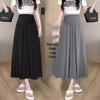 Summer Modal High-Waist A-Line Maternity Dress with Large Hem