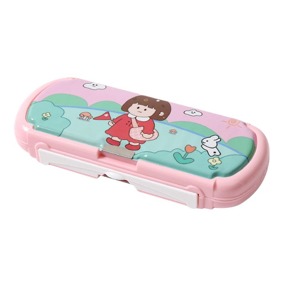 

Fashion Large Capacity Pencil Bag Multifunctional Double-layer Pen Case Durable Portable Stationery Bag School Office