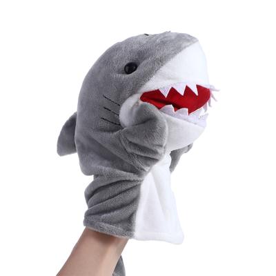 For Children Kawaii Dinosaur Bear Shark Stuffed Toys Panda Finger Puppet Plushed Doll Hand Finger Puppet Animal Puppet