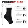 Ankle Support Socks Breathable Plantar Fasciitis Swelling Relief Compression Toeless Socks Women Men Elastic Running Socks