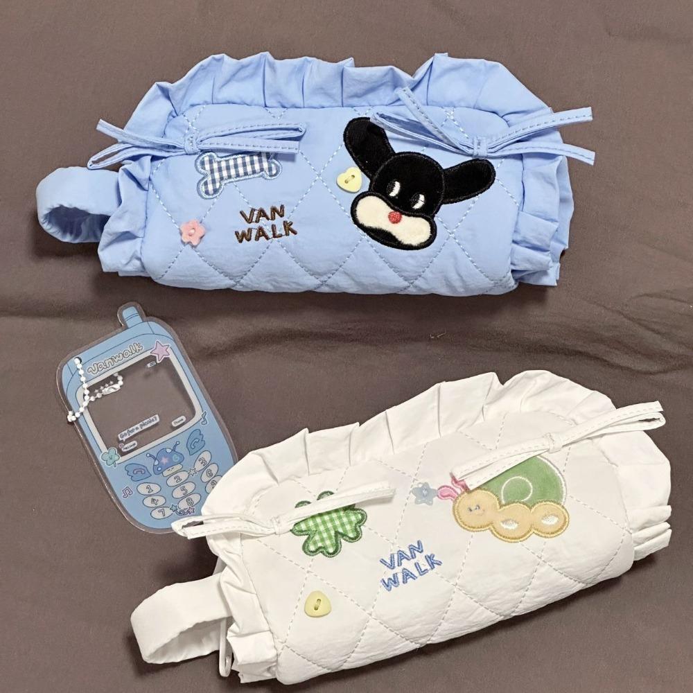 Large Capacity Pencil Pouch Case Sweet Stationery Handbag Makeup Storage Bag  Office Supplies