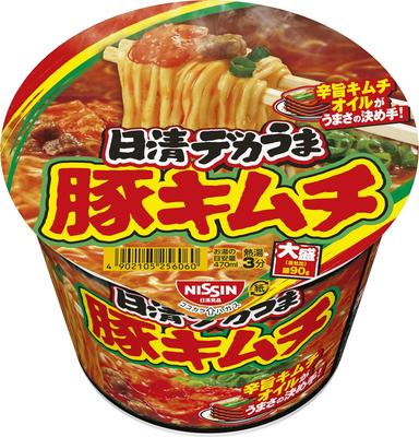 Nissin Foods Nissin Dekauma Schweine-Kimchi Becher-Nudeln 101g x 12 Packungen