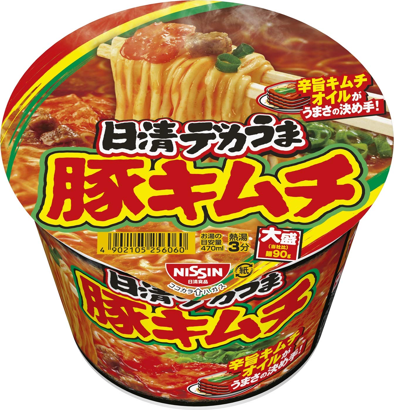 

Nissin Foods Nissin Dekauma Pork Kimchi Cup Noodles 101g x 12 packs