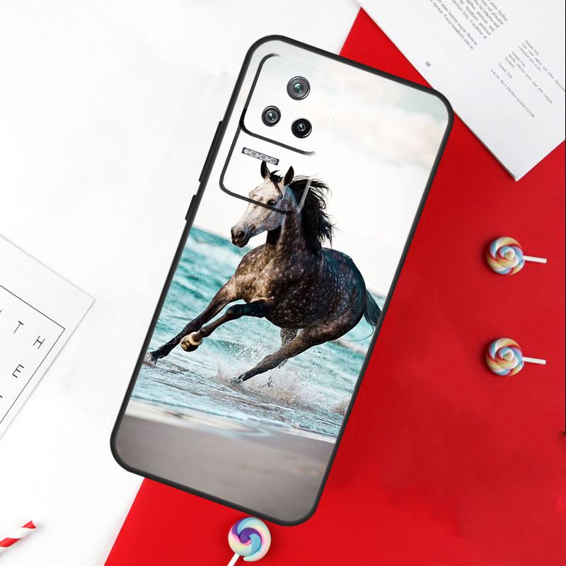 Galloping Horse Cover For Xiaomi 11T 12T 13T 14T Pro 13 14 15 Ultra POCO X7 Pro X3 X5 X6 F5 F6 M6 Pro Case