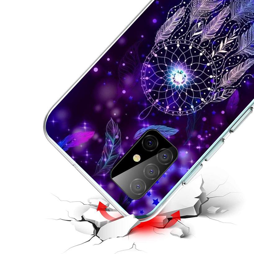 Retro Feather Dreamcatcher Phone Case For Samsung Galaxy A52 A32 A22 A12 A02S A50S A30S A51 A31 AA71 Note 20 Ultra 10 S10 Plus G
