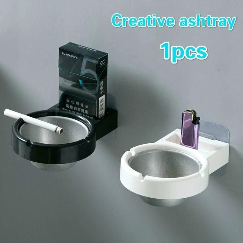 Ashtray Tinplate Ashtray Plastic PP Simple Fashion Style Nordic Style Household Ktv Hotel Stainless Steel Cigarette Ashtrays