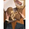 Snow boots plush loafers cotton shoes women's shoes winter muffin thick sole heightening plush warm Birkenstocks