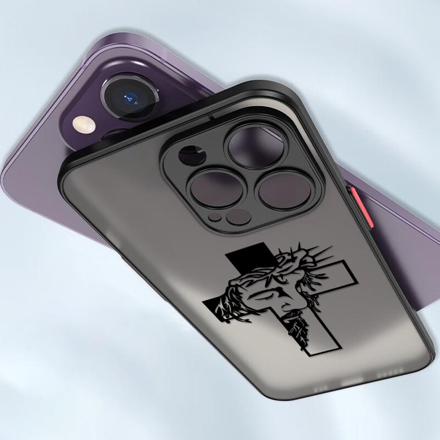 God Cross Art Case for iPhone 17 Pro Max 12 11 13 Mini 15 14 7 8 SE XS XR Air 16 Plus Funda Back Phone Cover