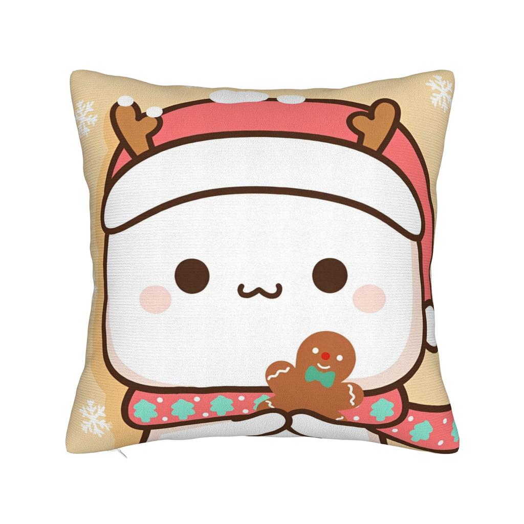 Bubu and Dudu Pillowcase Doublesided Printing Cushion Cover Decorations Merry Christmas Pillow Case Cover Seat Zippered
