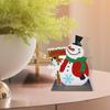 2D/Flat Wooden Christmas DIY Diamond Painting Tabletop Ornaments Kit Diamond Painting Desktop Decorations for Adults Beginner