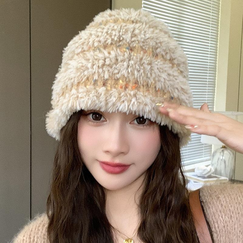 

Зимняя шапка для рыбалки разных цветов, для езды на велосипеде, для защиты ушей, ветрозащитная плюшевая шапка, теплая, милая вязаная шапка хаки