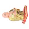 Plastik Solar Wackel-Buddha Figur Gold Auto Armaturenbrett Licht Angetriebene Dekoration Büro Schreibtisch Display