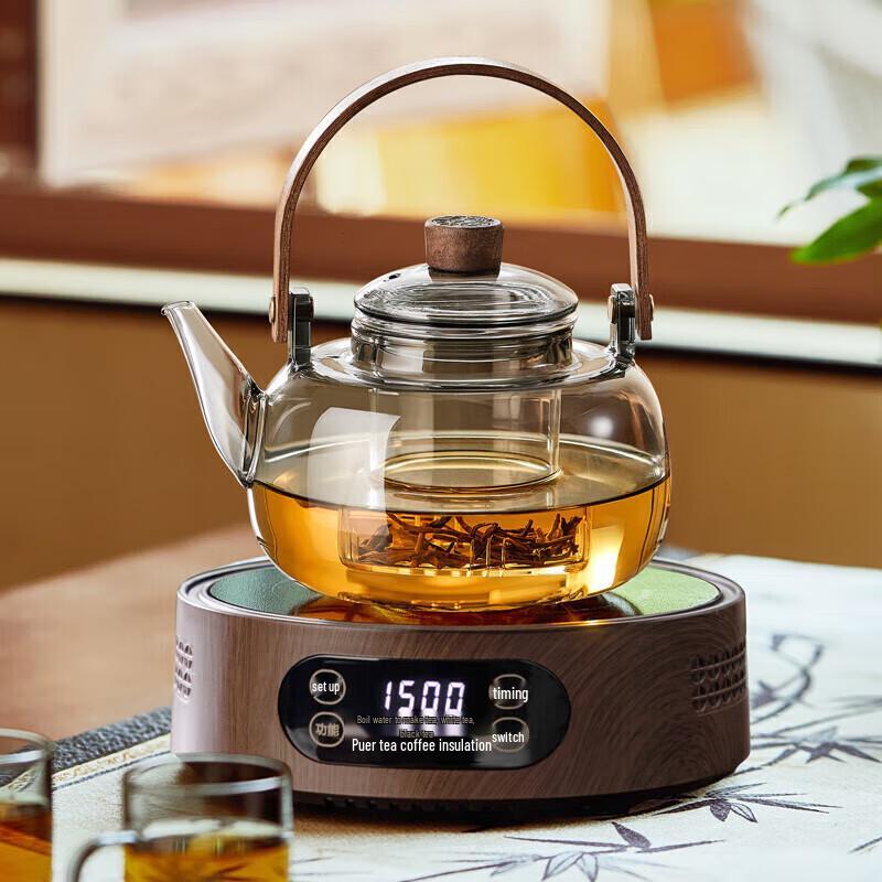 TEAHUE Glass Tea Kettle and Electric Ceramic Stove Set