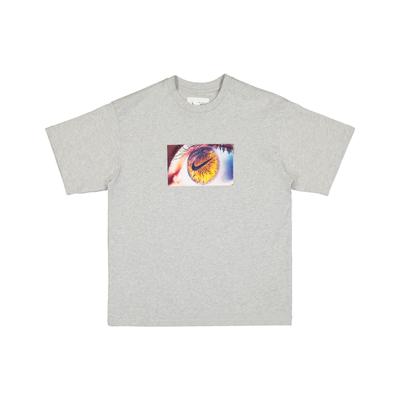 NRG Eye Print Logo Cotton T-Shirt Men Tops Grey DX5831-050