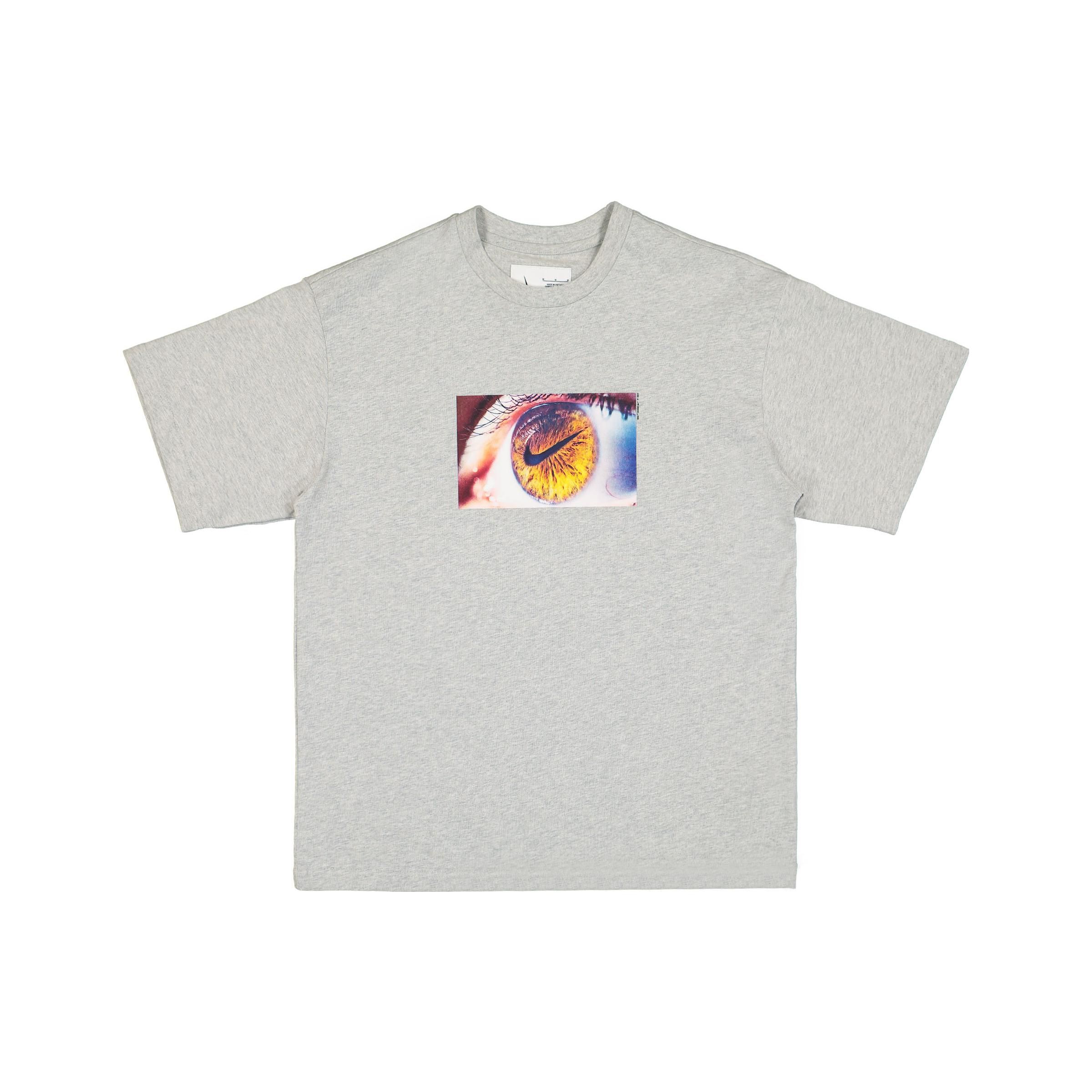 

Nike NRG Eye Print Logo Cotton T-Shirt Men Tops Grey DX5831-050 M