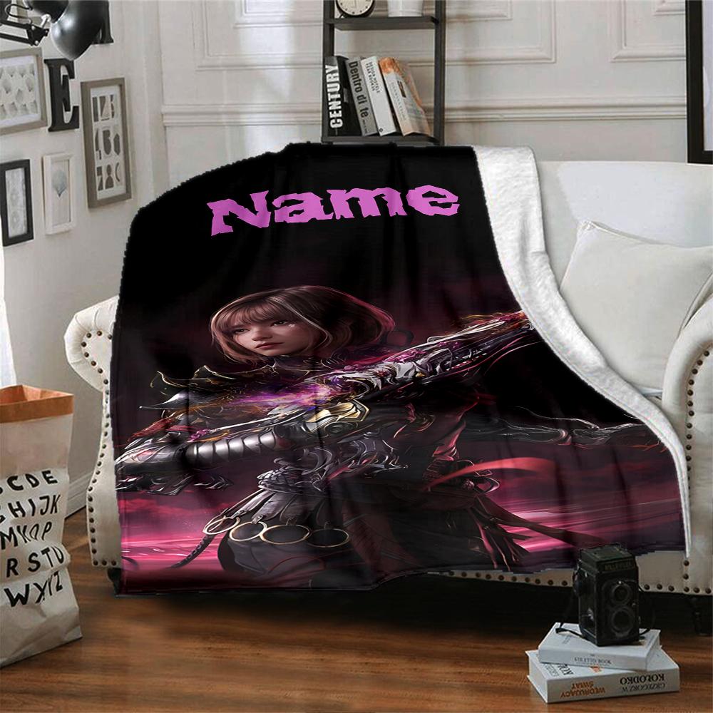 Custom Name "Last Chance Championship" Blanket for Couch & Bed, Plush Cozy Fuzzy Blanket Super Soft & Warm Blankets for Fall and Winter. 0908154