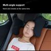 SEAMETAL Car Pillow Universal For Men Women Kids Seat Headrest Pillow Movable Seat Pillow For Travel Rear Seat Sleep Nap Cushion