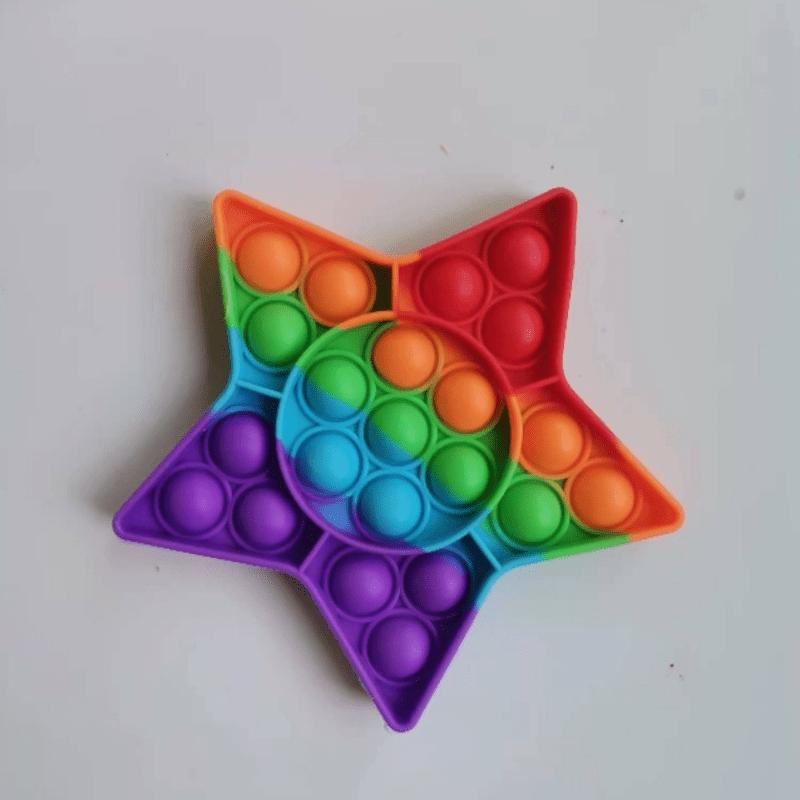 2Pcs Hot Push Bubble Fidget Toys Sensory Autism Special Needs Stress Reliever Squeeze Decompression Toy Fidget Toys For Kids