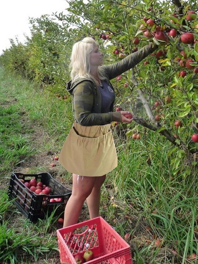 Berry Foraging Bag Multipurpose Durable Nylon Fruit Foraging Storage Bag with Buckle