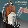 Stainless Steel Kitchen Cutting Board & Pot Lid Holder