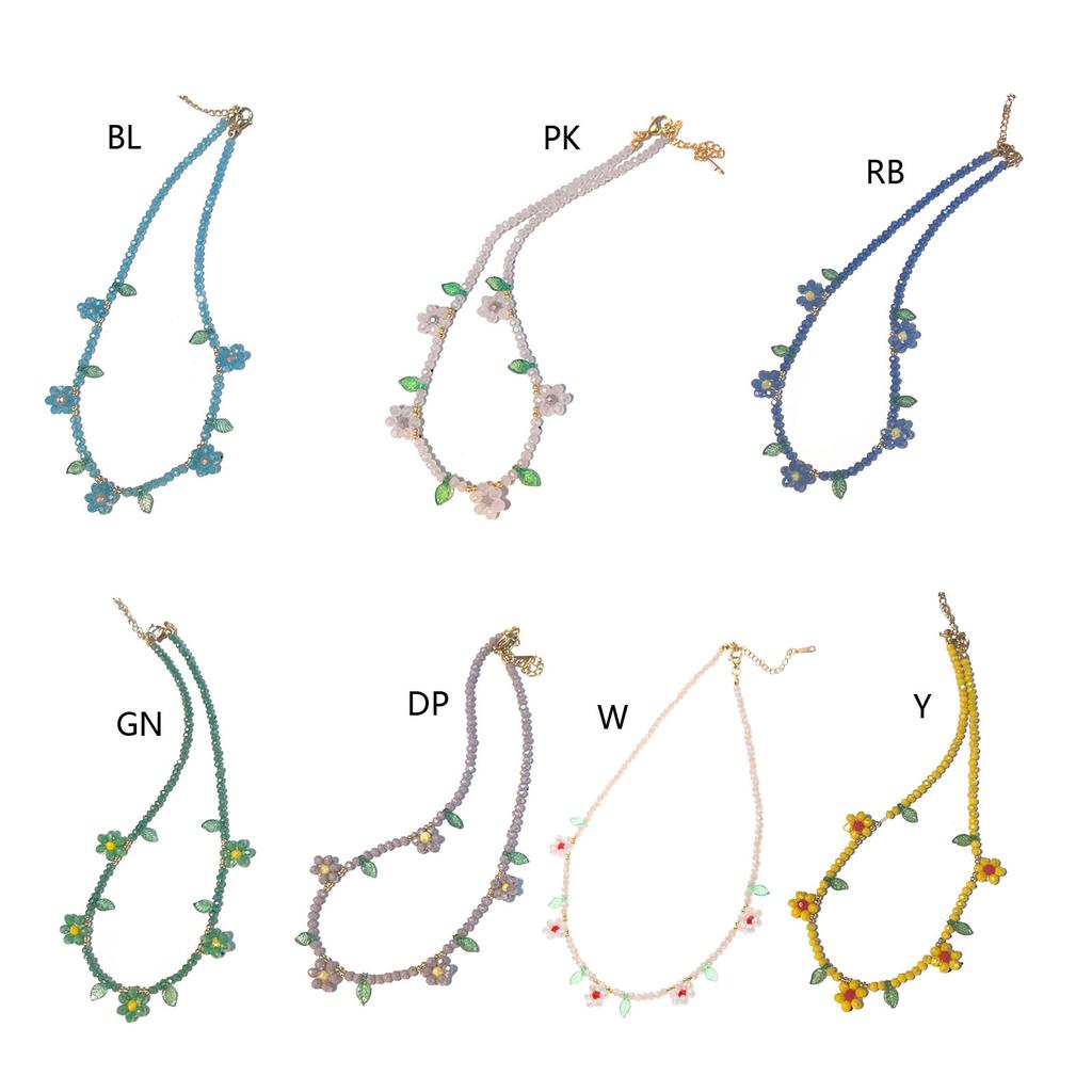 Collana Pendente Fiore con Perline Collane Catena con Perline Gioielli Gioielli per Feste Regalo di Gioielli Texture Acrilica per Donne