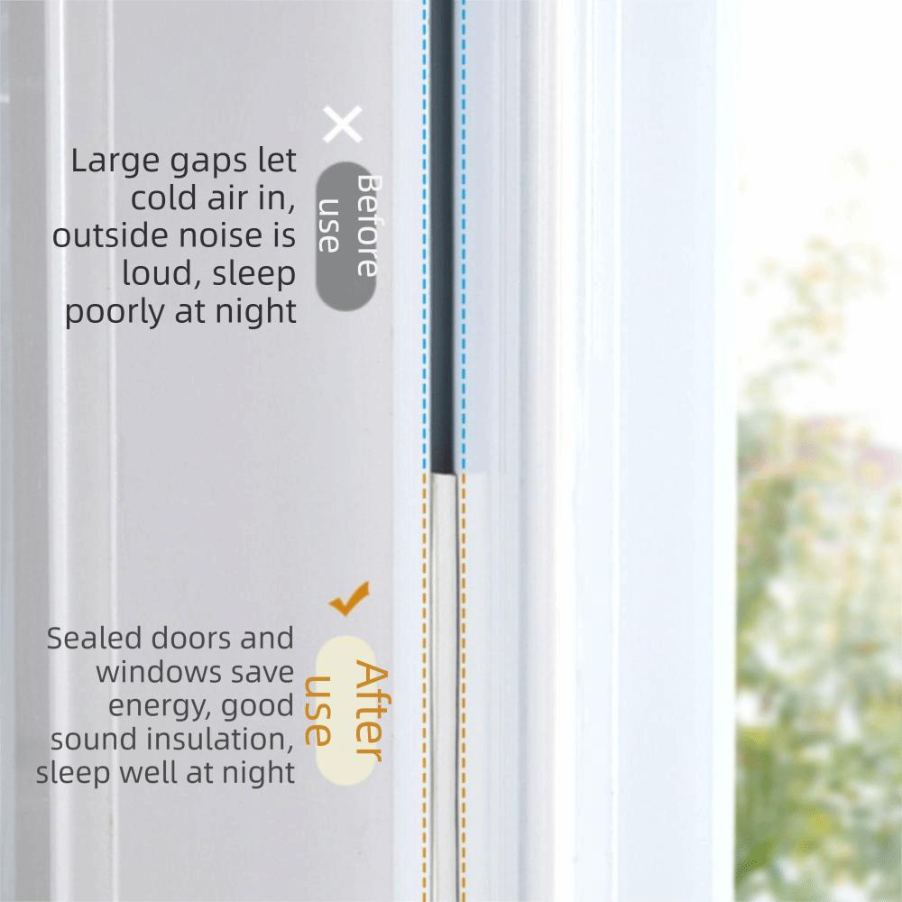 Durable Weatherstripping Seal Strip Self-Adhesive Soundproof Seal Windproof Seal  Windows