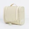 Pure Color Multi Compartment Pockets Oxford Cloth Wash Toiletry Bag Travel Portable For Toothbrush Storage