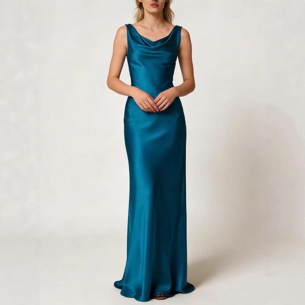 Elegant European Seaside Tyndall Effect Evening Dress