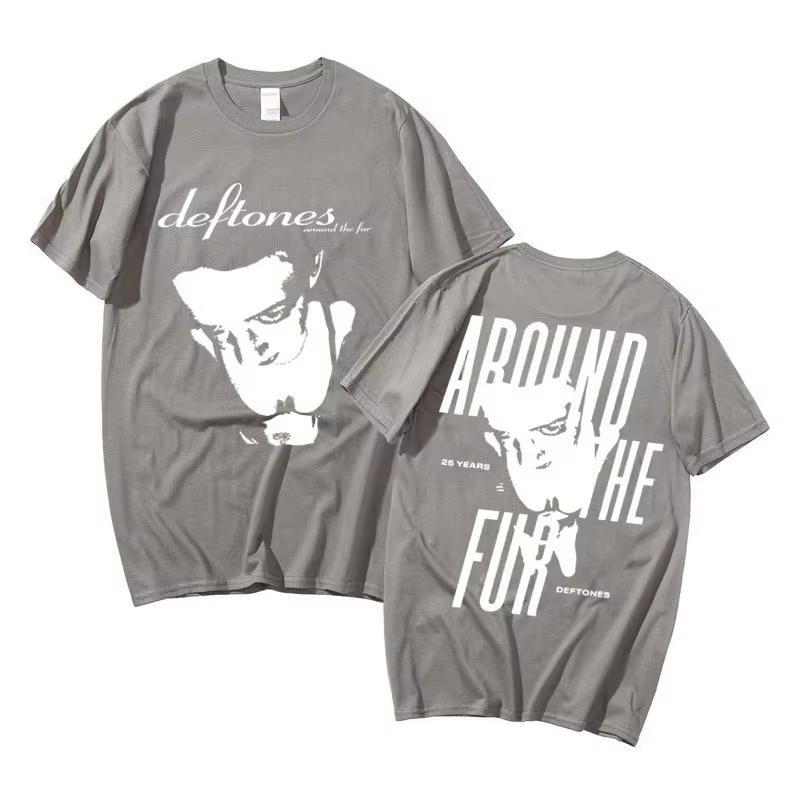 

Edition Deftones Unisex Tshirt Around The Fur Tshirt Adrenaline T Shirt Deftones Print High Quality 4XL