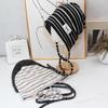 Early autumn striped straps bag head hat women's autumn and winter casual versatile warm windproof face small pile hat